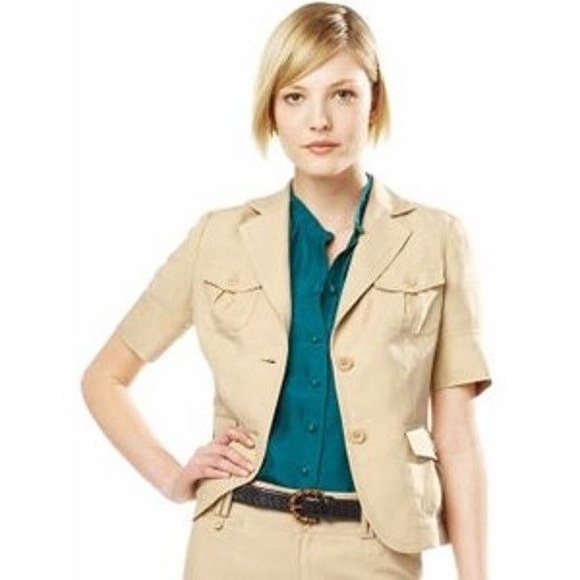 short sleeve linen jacket